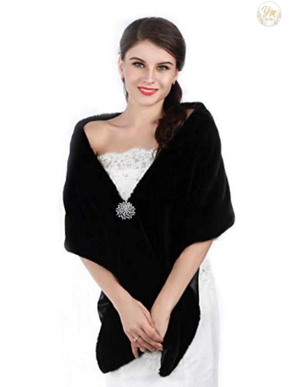 Faux Fur Wedding Wrap Shawl Stole Bridal Bridesmaid Winter